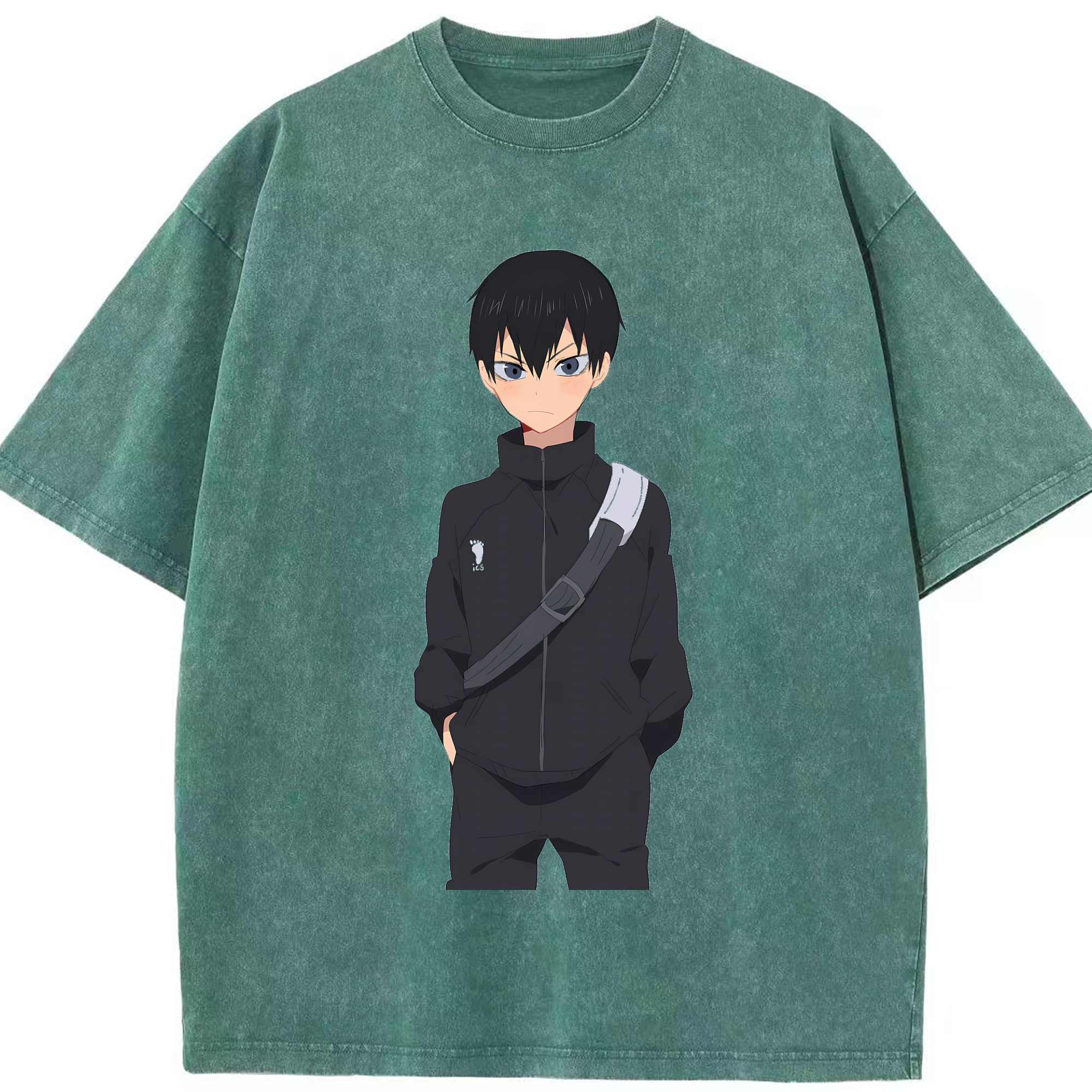 （画像用） ハイキュー!! Haikyu!! 綿100% ヴィンテージ風 半袖Tシャツ（フロントプリント）